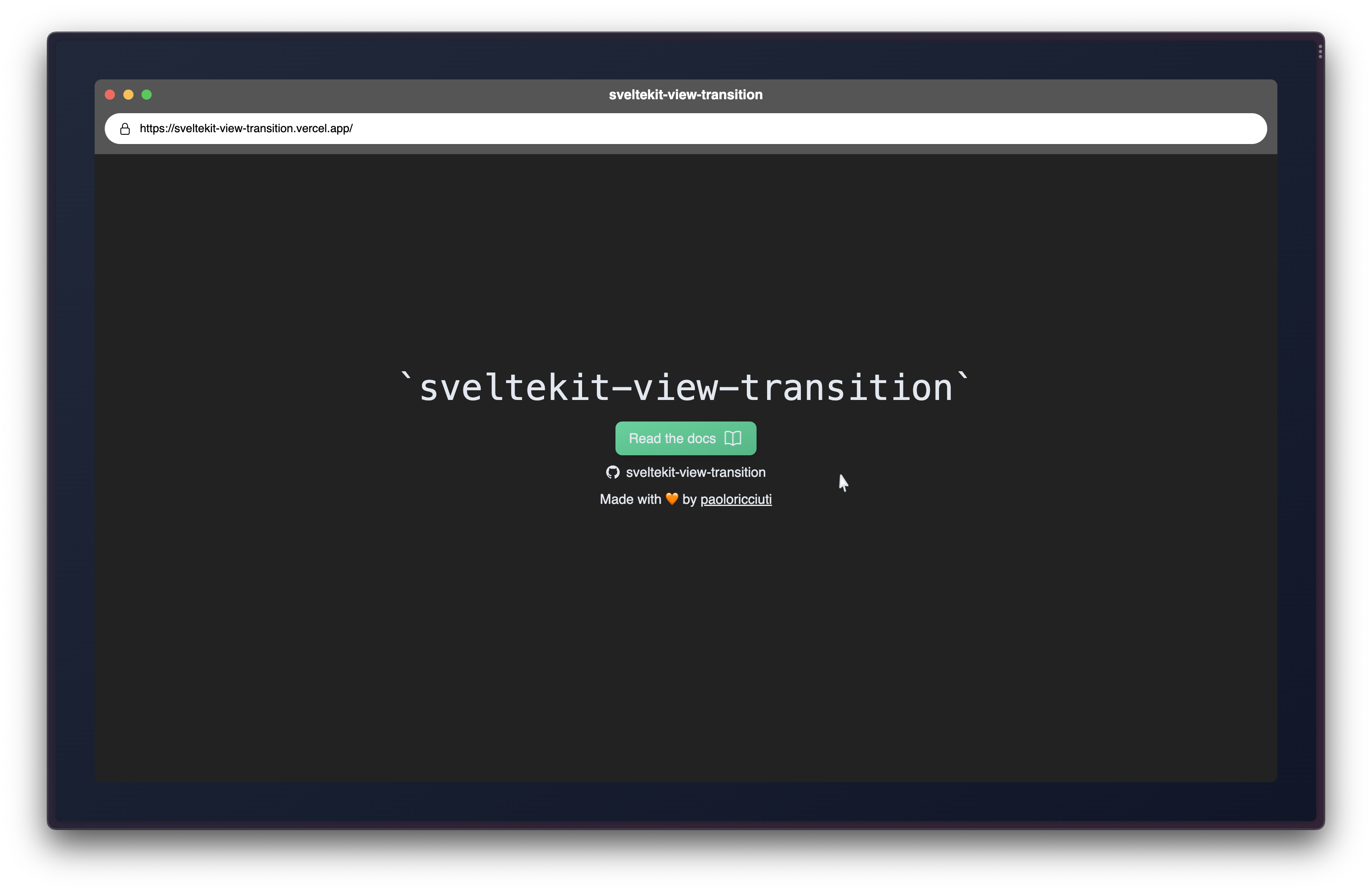 sveltekit-view-transition preview